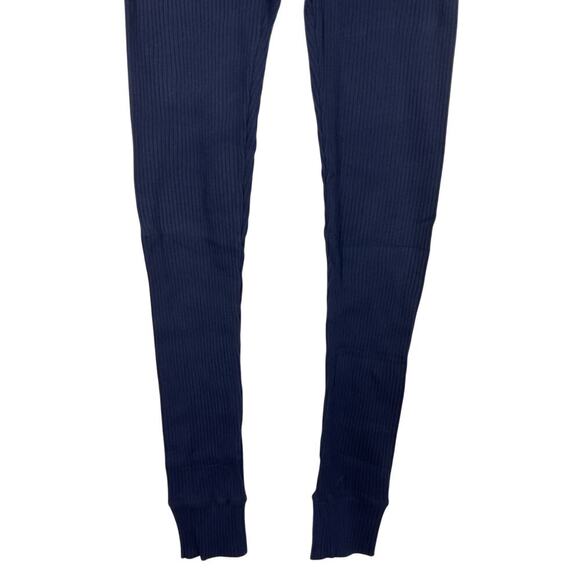 The Simple Folk Womens Navy Ribbed Leggings NWT High Rise Size US 8 - Picture 3 of 5